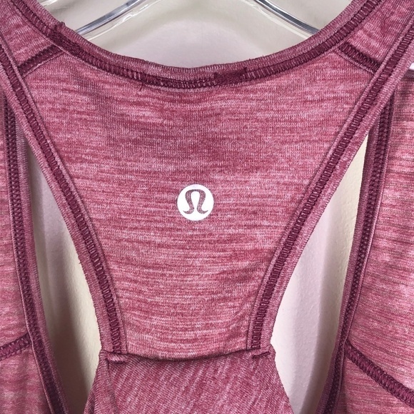 Lululemon Racerback Tank heather burgundy - Picture 4 of 5